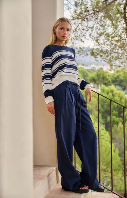 YAYA Stripe Sweater