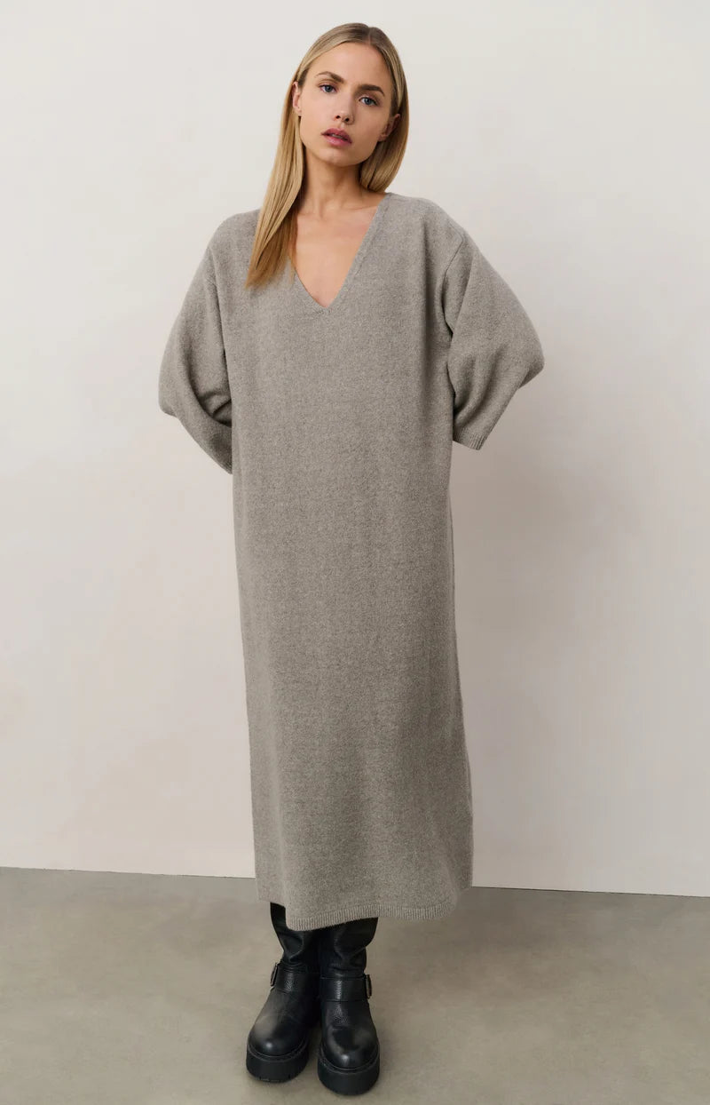 YAYA Knit V-Neck Dress