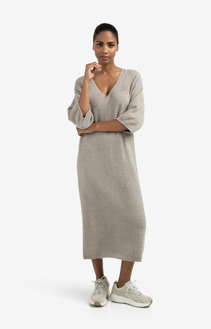 YAYA Knit V-Neck Dress