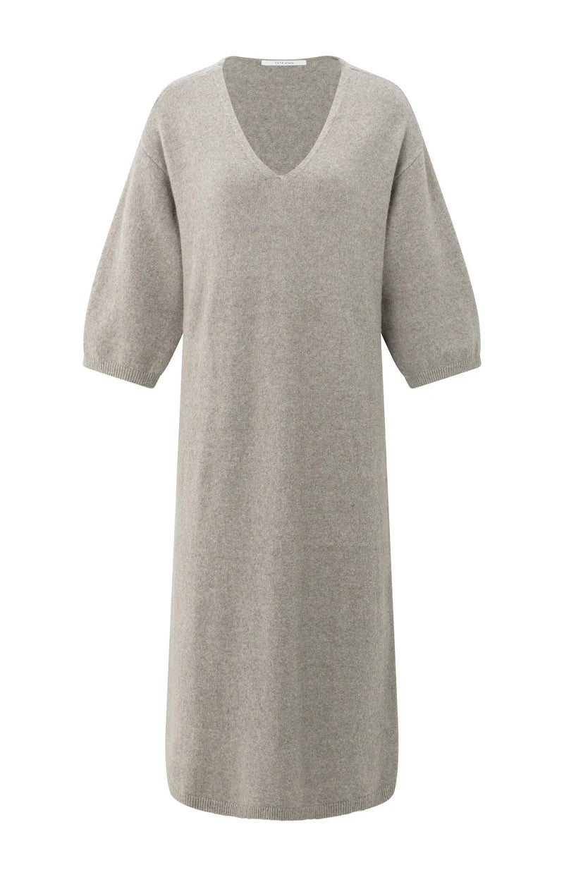 YAYA Knit V-Neck Dress