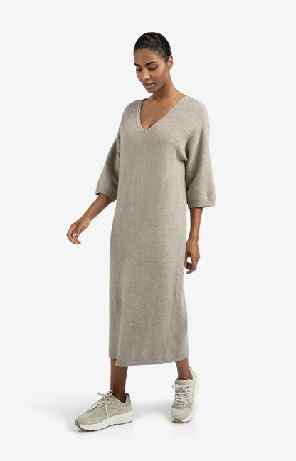 YAYA Knit V-Neck Dress