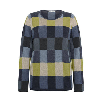 Mansted Lillith Check Cotton Sweater