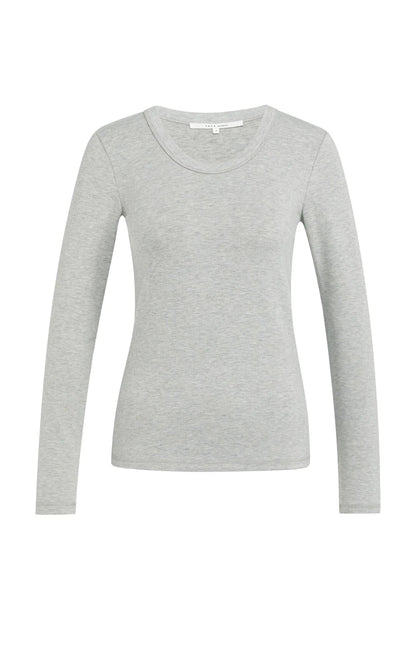 YAYA Round Neck Long Sleeve Top