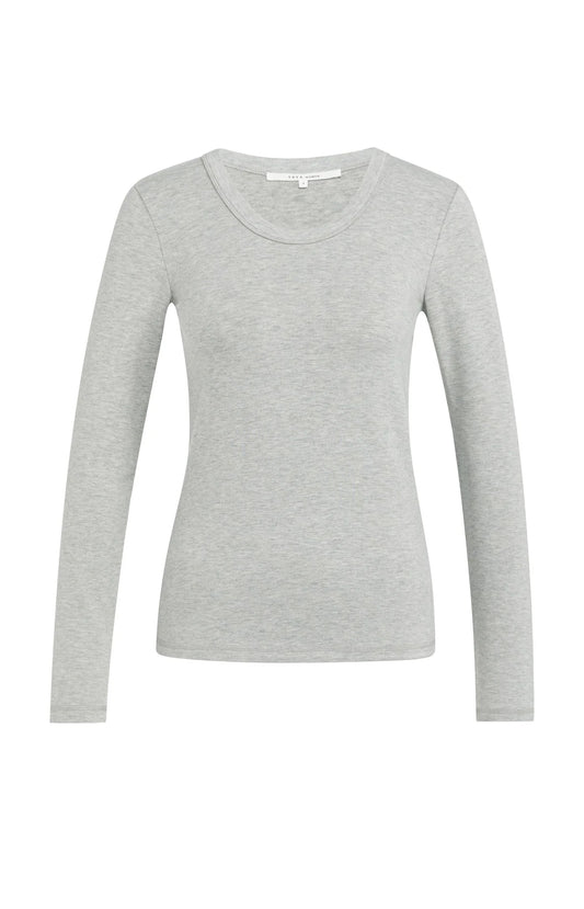 YAYA Round Neck Long Sleeve Top