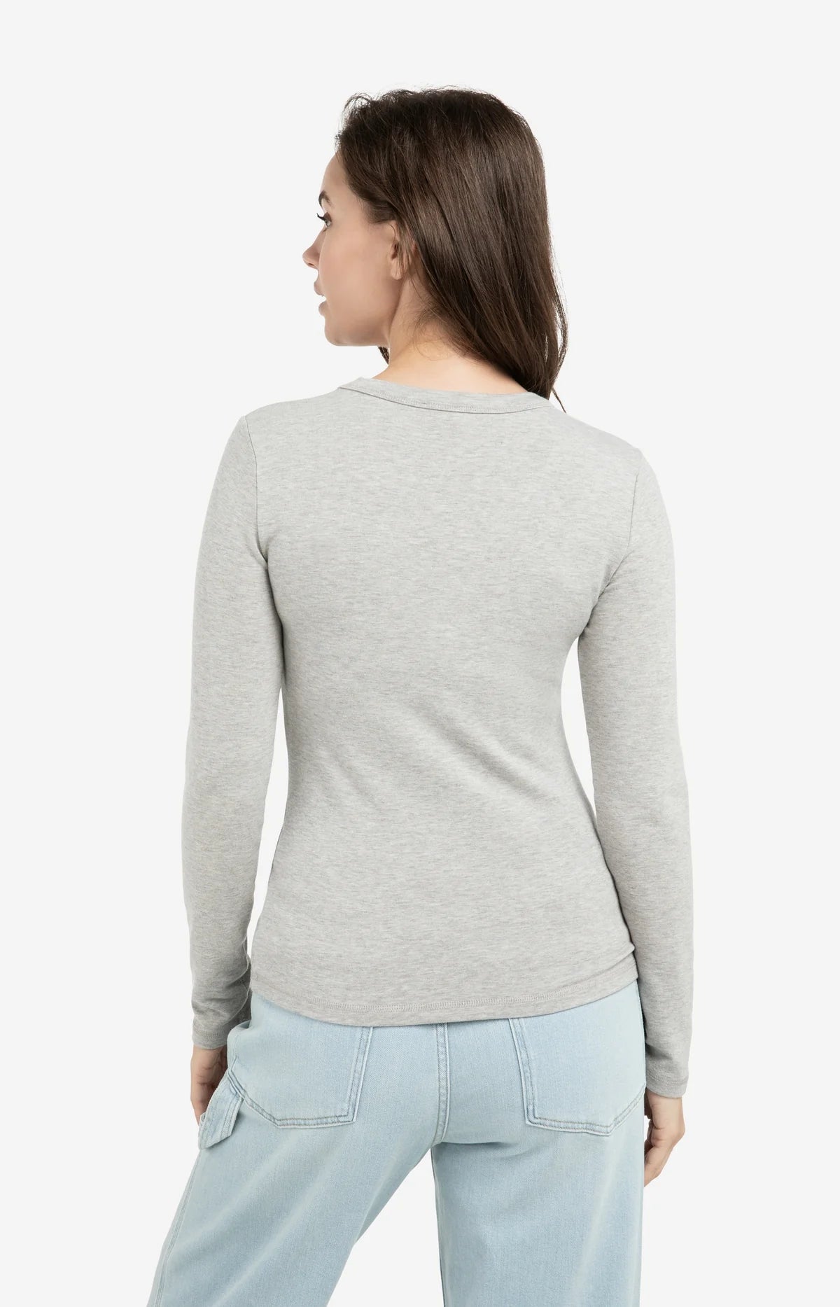 YAYA Round Neck Long Sleeve Top