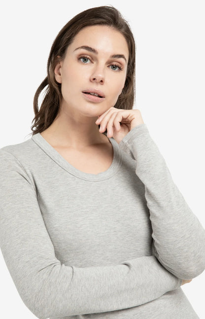 YAYA Round Neck Long Sleeve Top