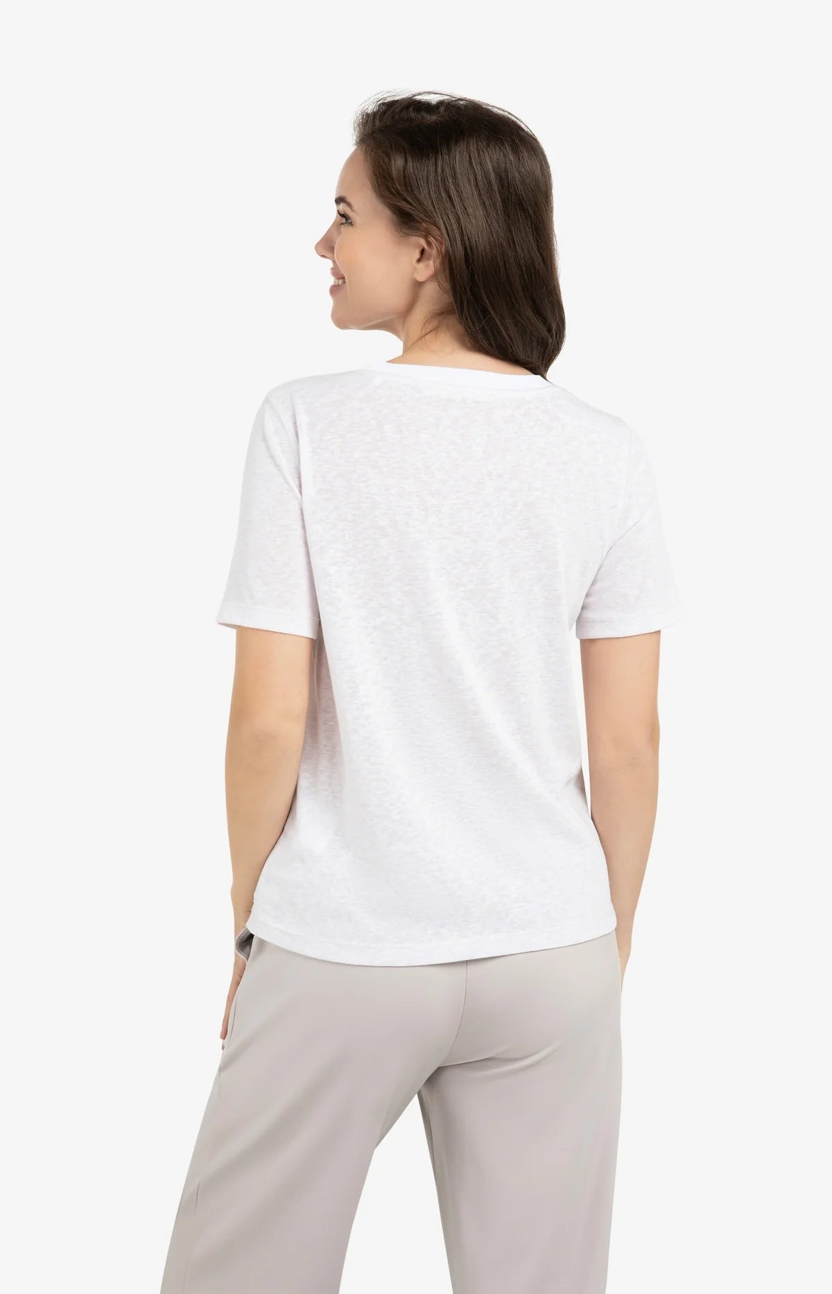 YAYA Melange Ribbed T-Shirt