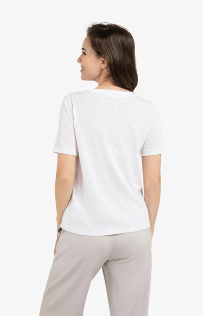 YAYA Melange Ribbed T-Shirt