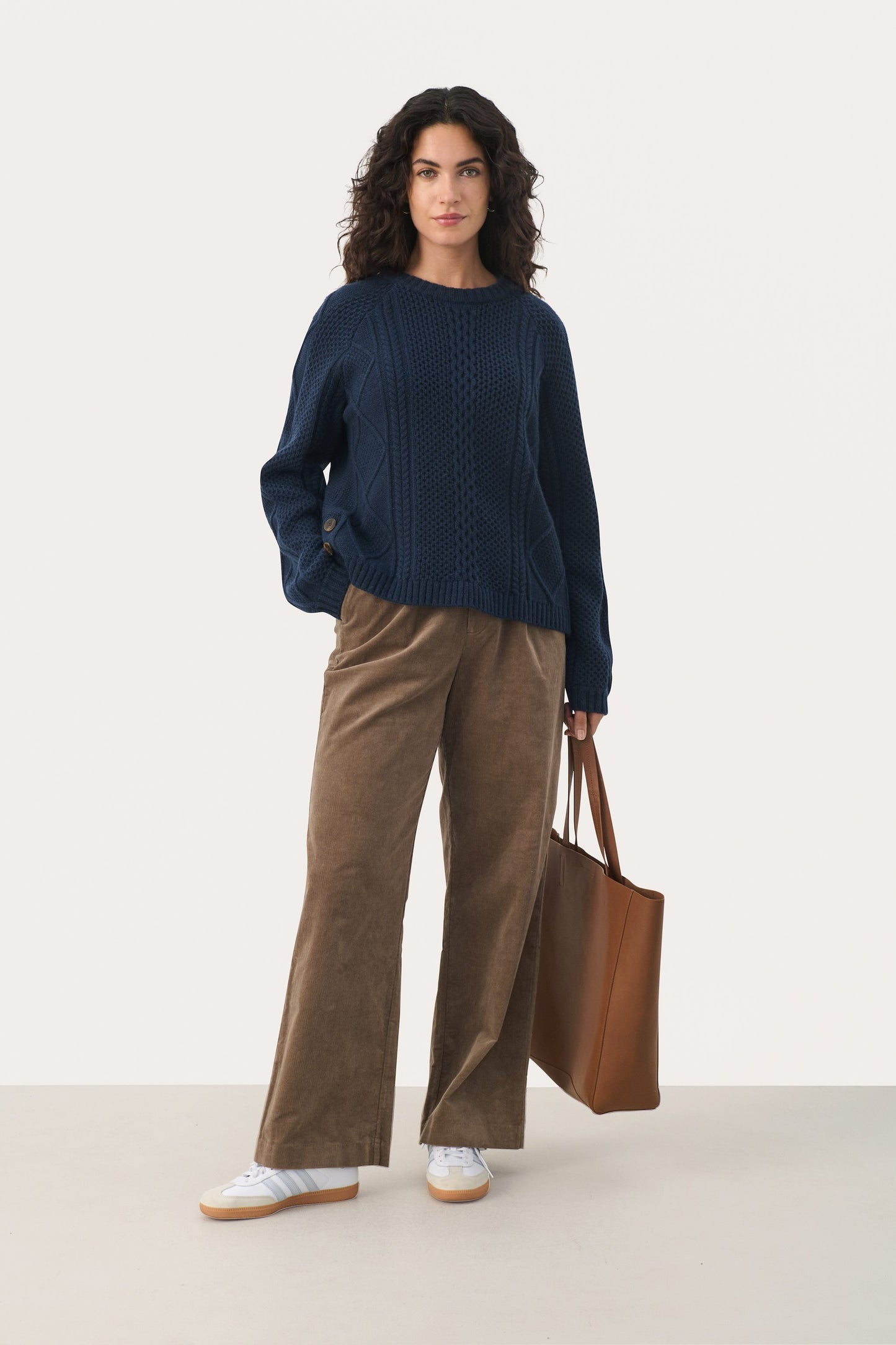 Part Two Lisamarie Cable Crew Neck Sweater