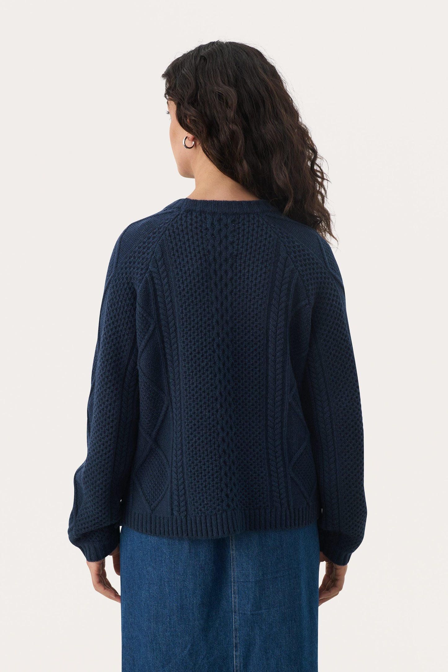 Part Two Lisamarie Cable Crew Neck Sweater