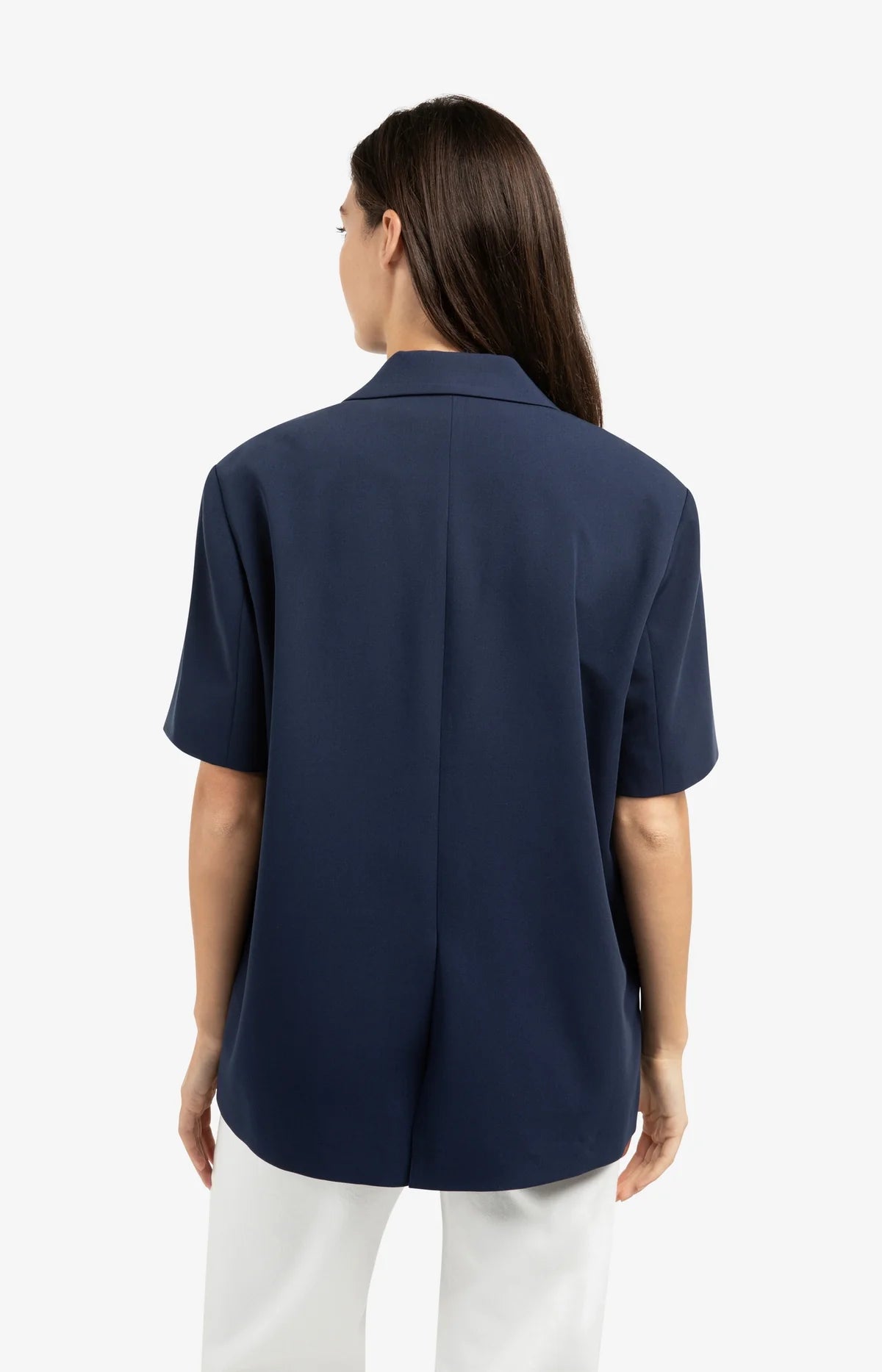 YAYA Oversized Short Sleeve Blazer