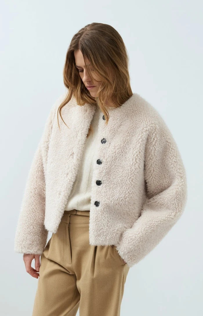 YAYA Faux Fur Jacket