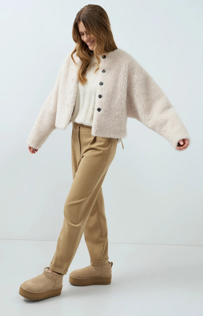 YAYA Faux Fur Jacket