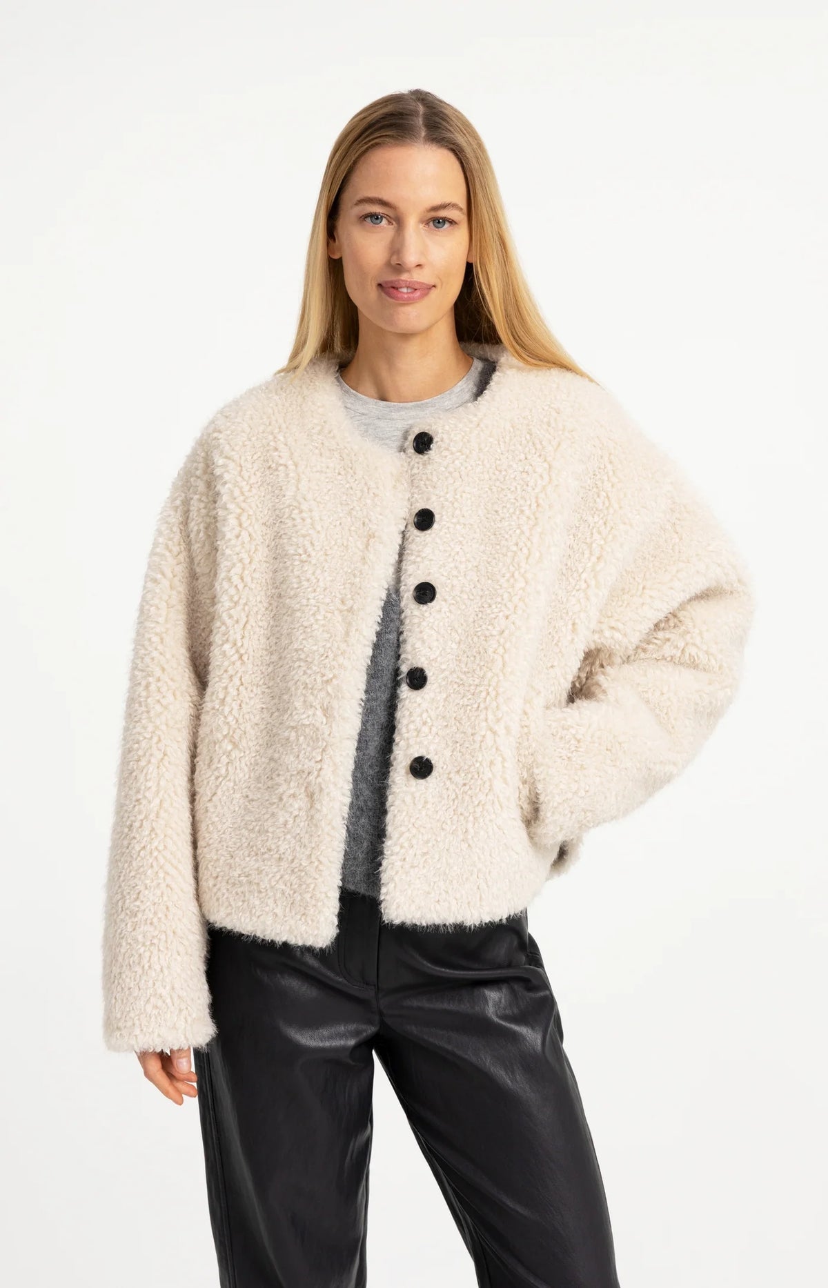 YAYA Faux Fur Jacket