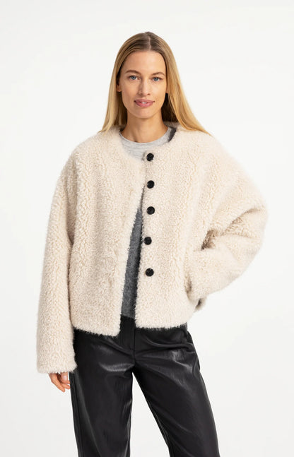 YAYA Faux Fur Jacket
