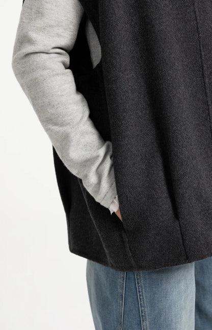 YAYA Oversized Sleeveless Trench Vest
