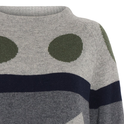 Mansted Popcorn Print Wool Sweater