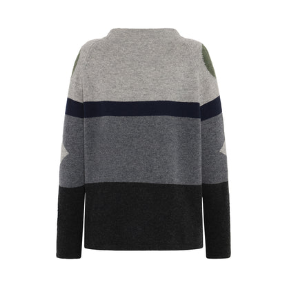 Mansted Popcorn Print Wool Sweater