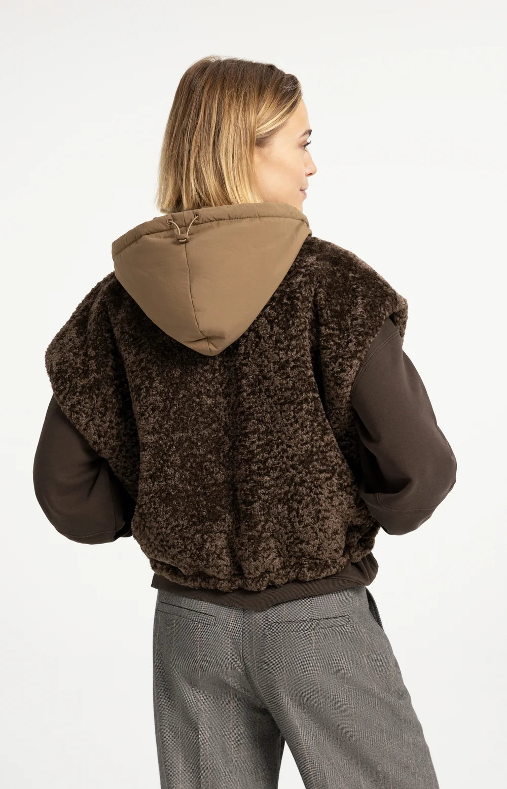 YAYA Reversible Faux Fur Bodywarmer