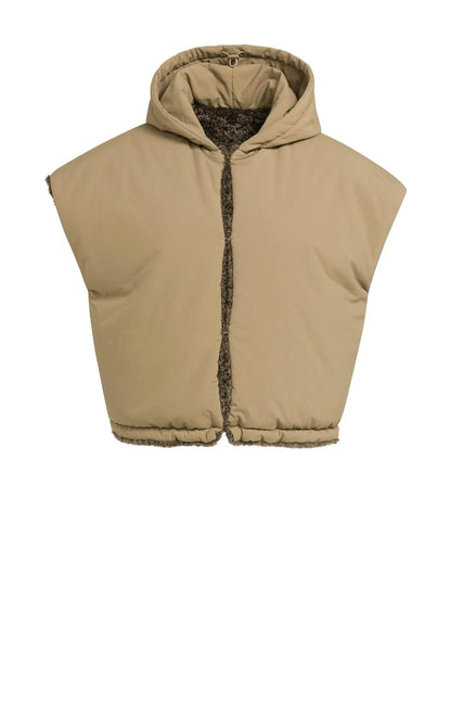 YAYA Reversible Faux Fur Bodywarmer