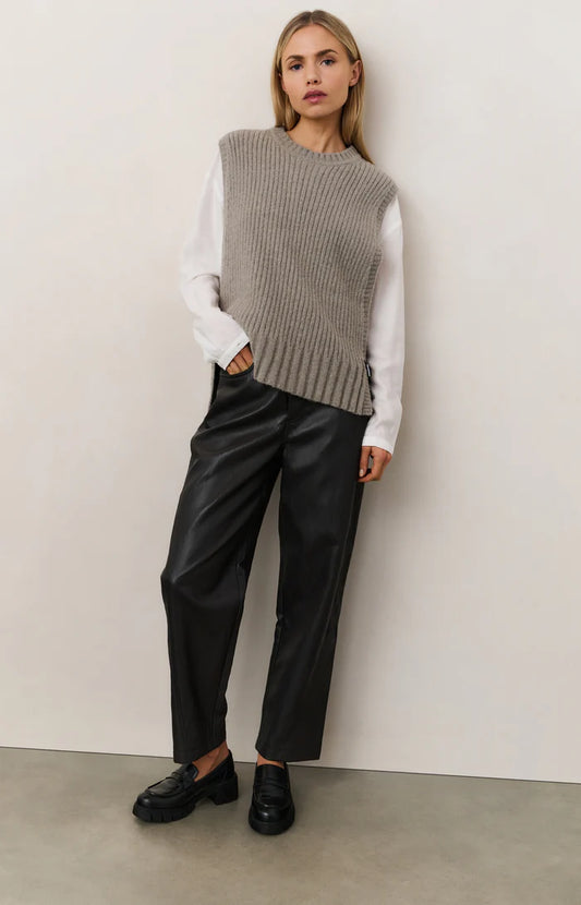 YAYA Ribbed Sleeveless Sweater