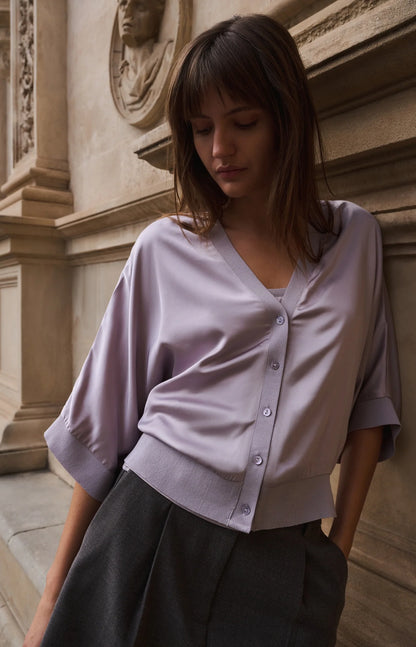 YAYA Satin Top