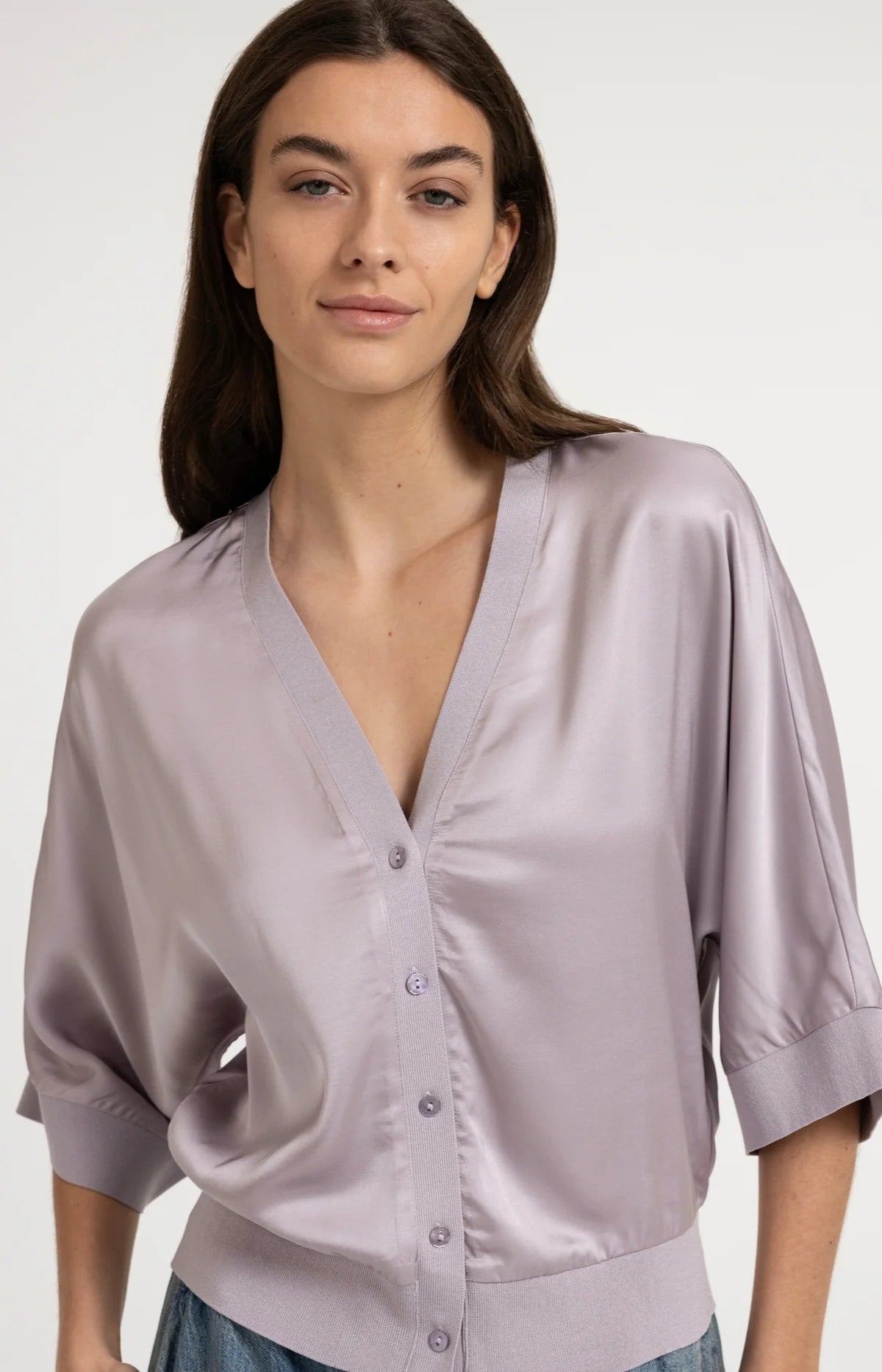 YAYA Satin Top