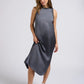 YAYA Satin Sleeveless Dress