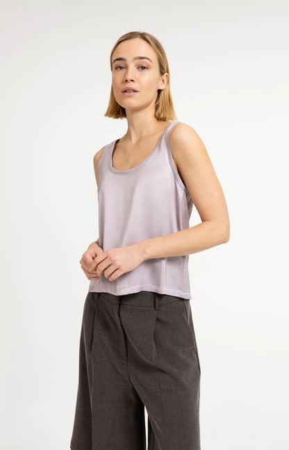YAYA Satin Tank Top