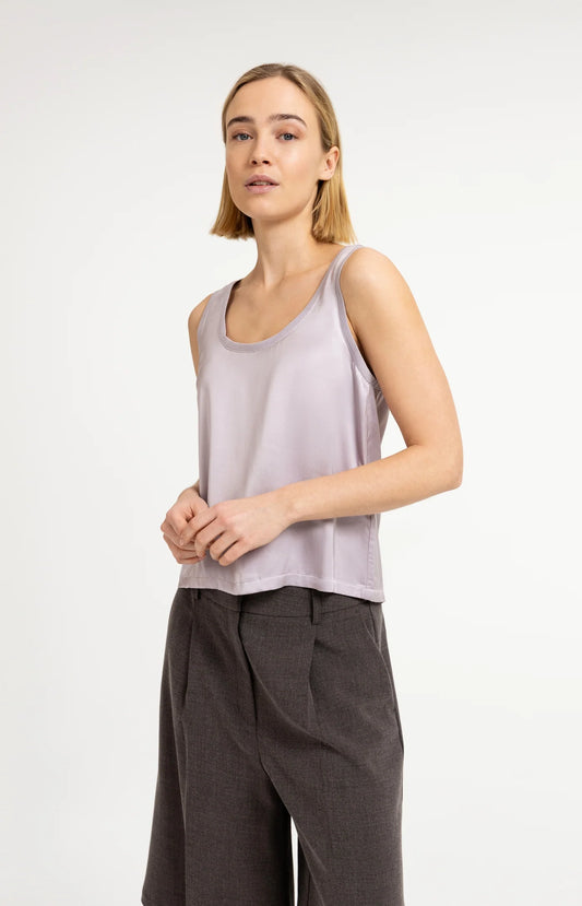 YAYA Satin Tank Top