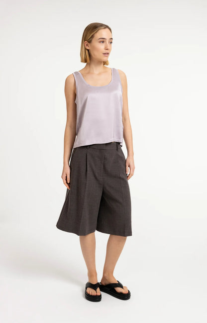 YAYA Satin Tank Top