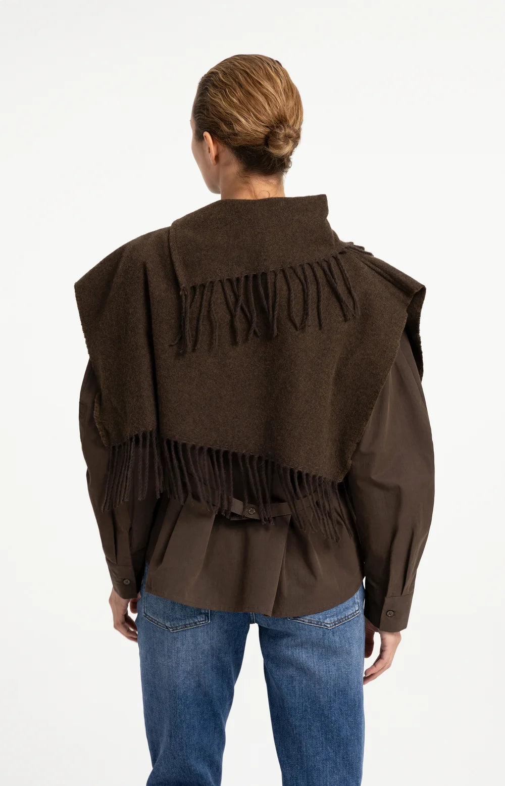 YAYA Scarf Wrap with Fringe