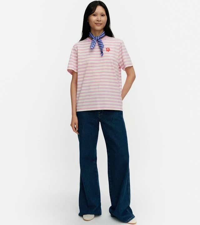Marimekko Tasaraita Unikko Kioski T-shirt