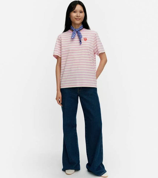 Marimekko Tasaraita Unikko Kioski T-shirt
