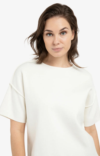 YAYA Short Sleeve Sweater