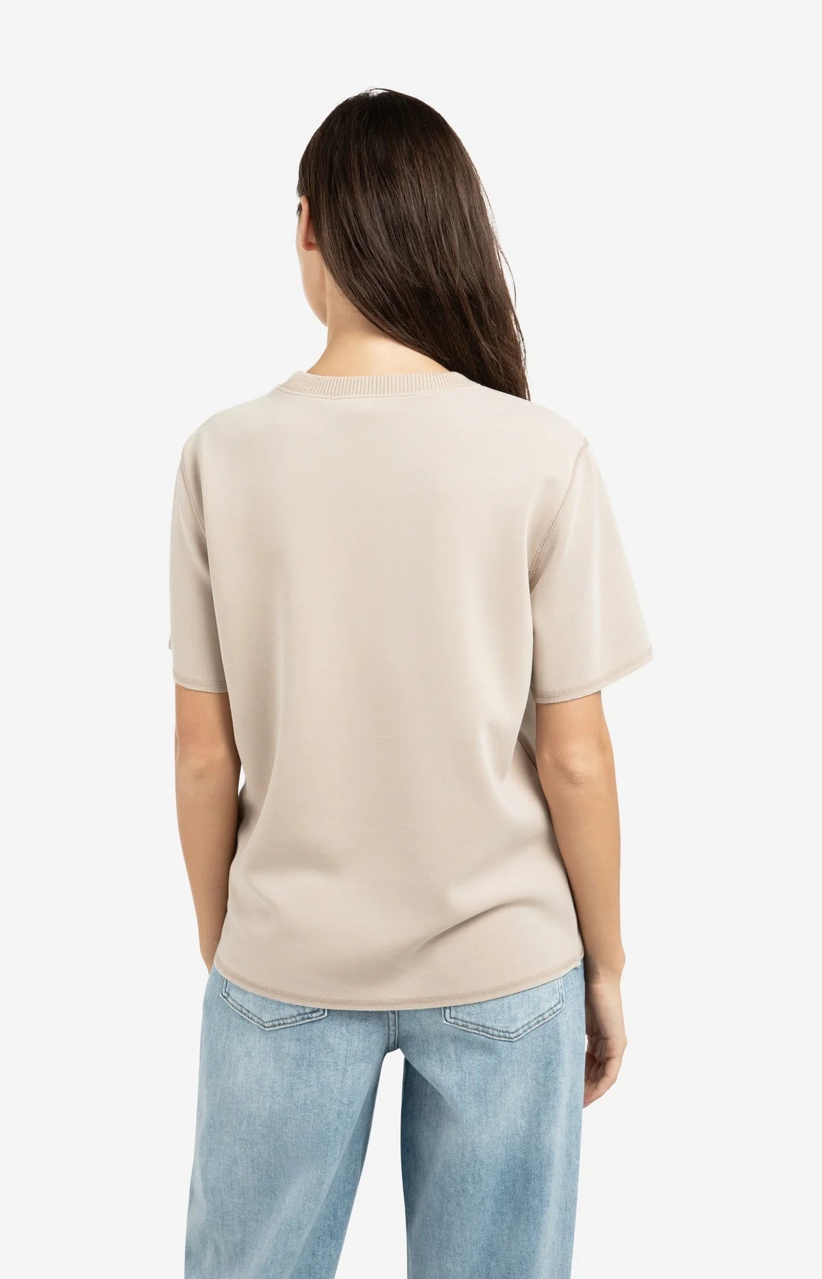 YAYA Knitted Rib T-shirt