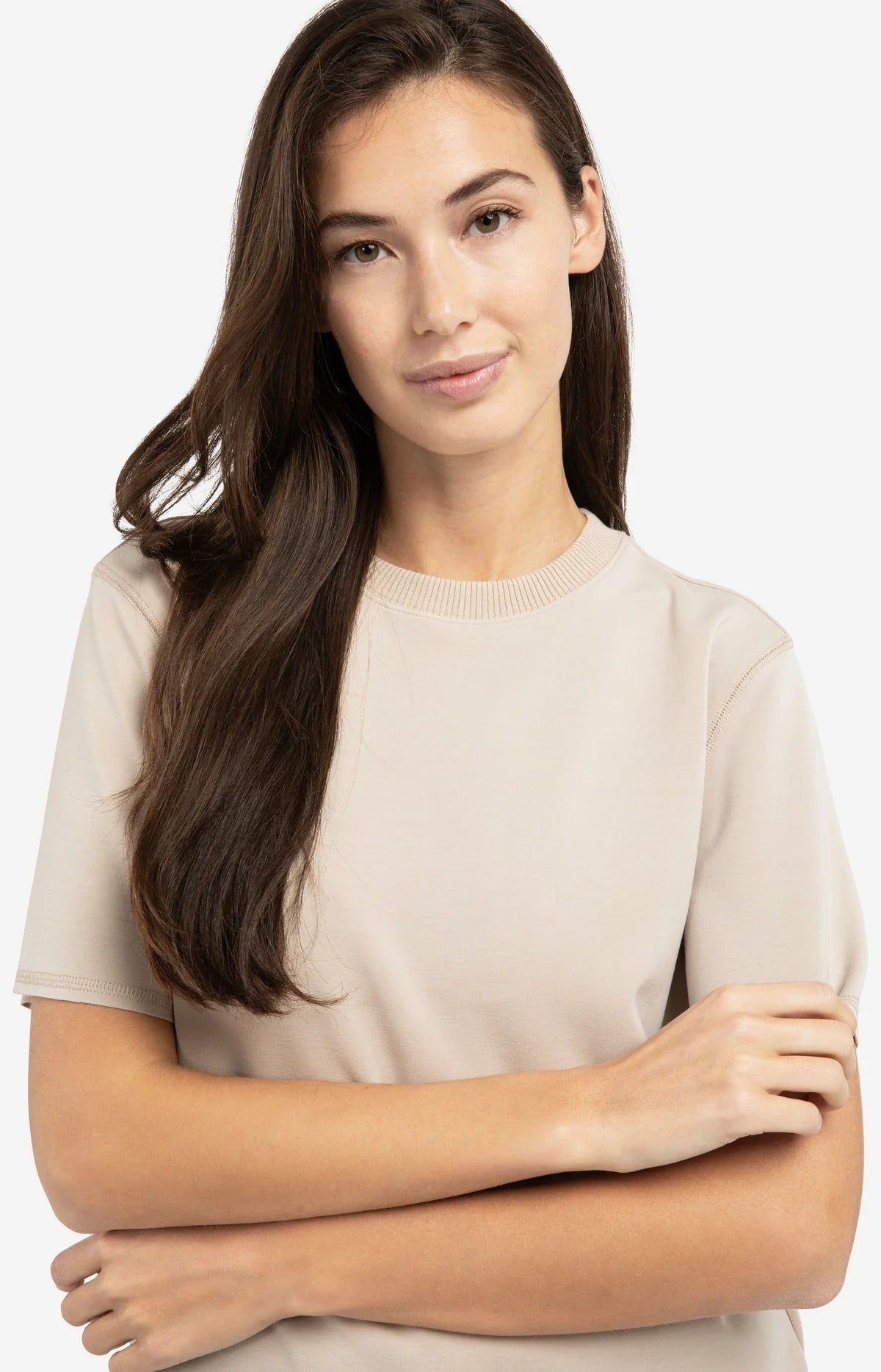 YAYA Knitted Rib T-shirt