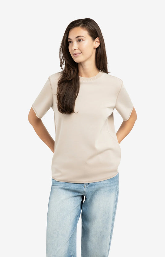 YAYA Knitted Rib T-shirt