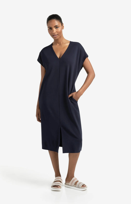 YAYA Dress with Double V-neck