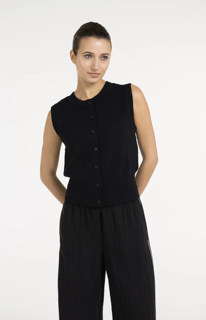 YAYA Sleeveless Cardigan