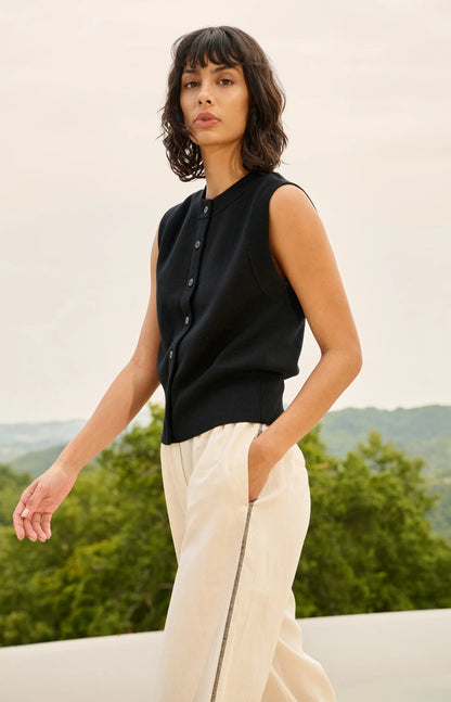YAYA Sleeveless Cardigan