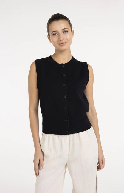 YAYA Sleeveless Cardigan