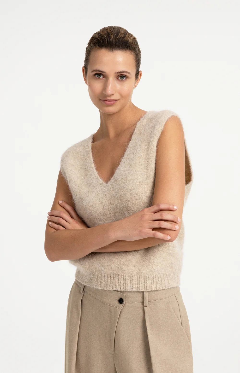 YAYA V-neck Sweater Vest