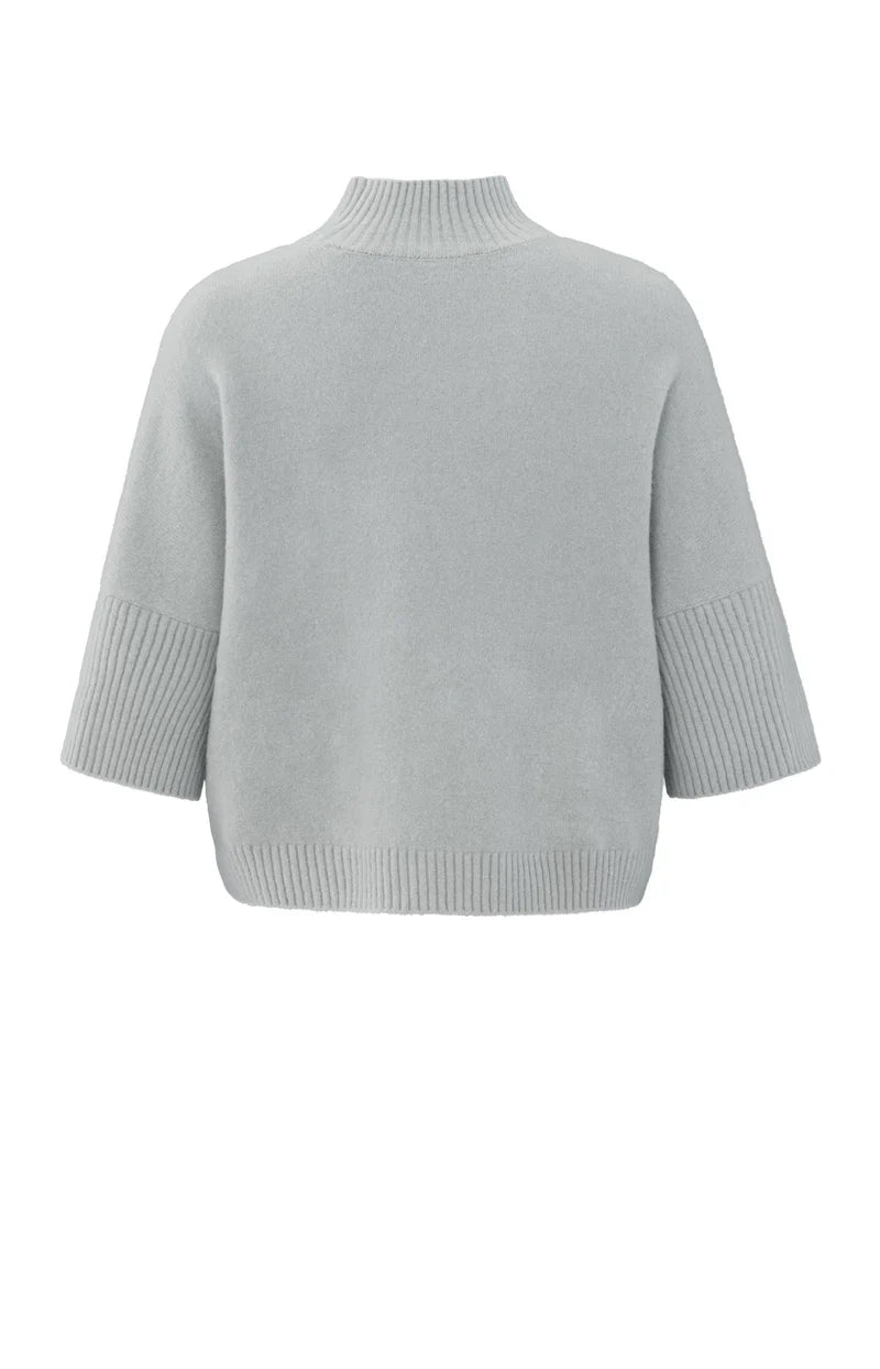 YAYA Soft High Neck 3/4 Sleeve Sweater