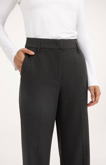 YAYA Structured Straight Leg Trouser