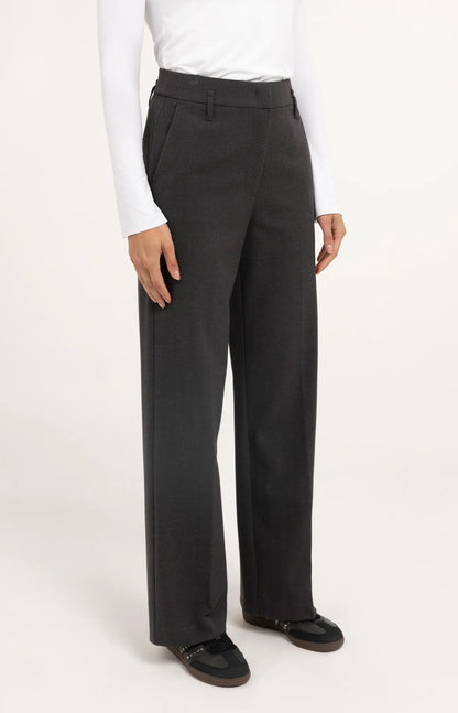 YAYA Structured Straight Leg Trouser