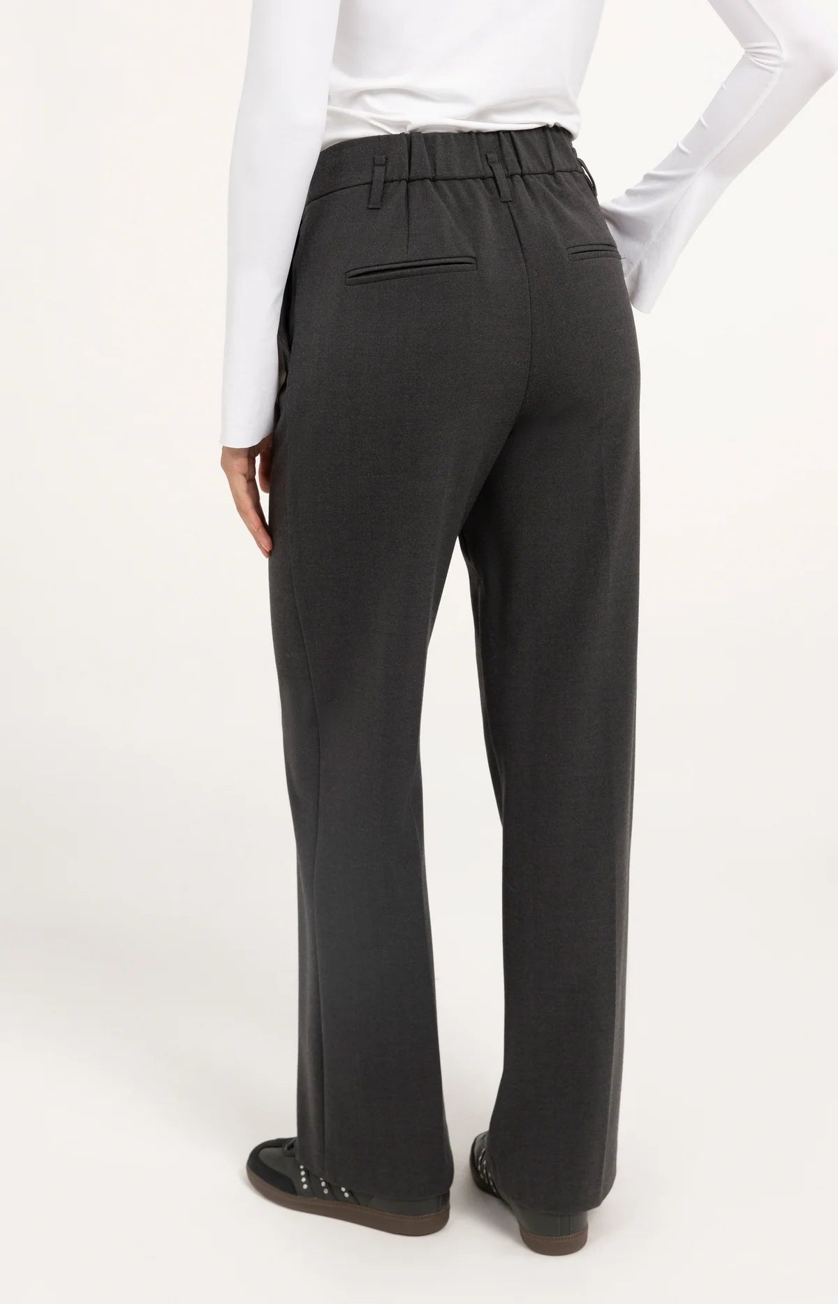 YAYA Structured Straight Leg Trouser