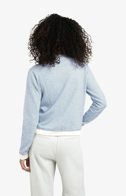 YAYA Double Layer Contrast Sweater