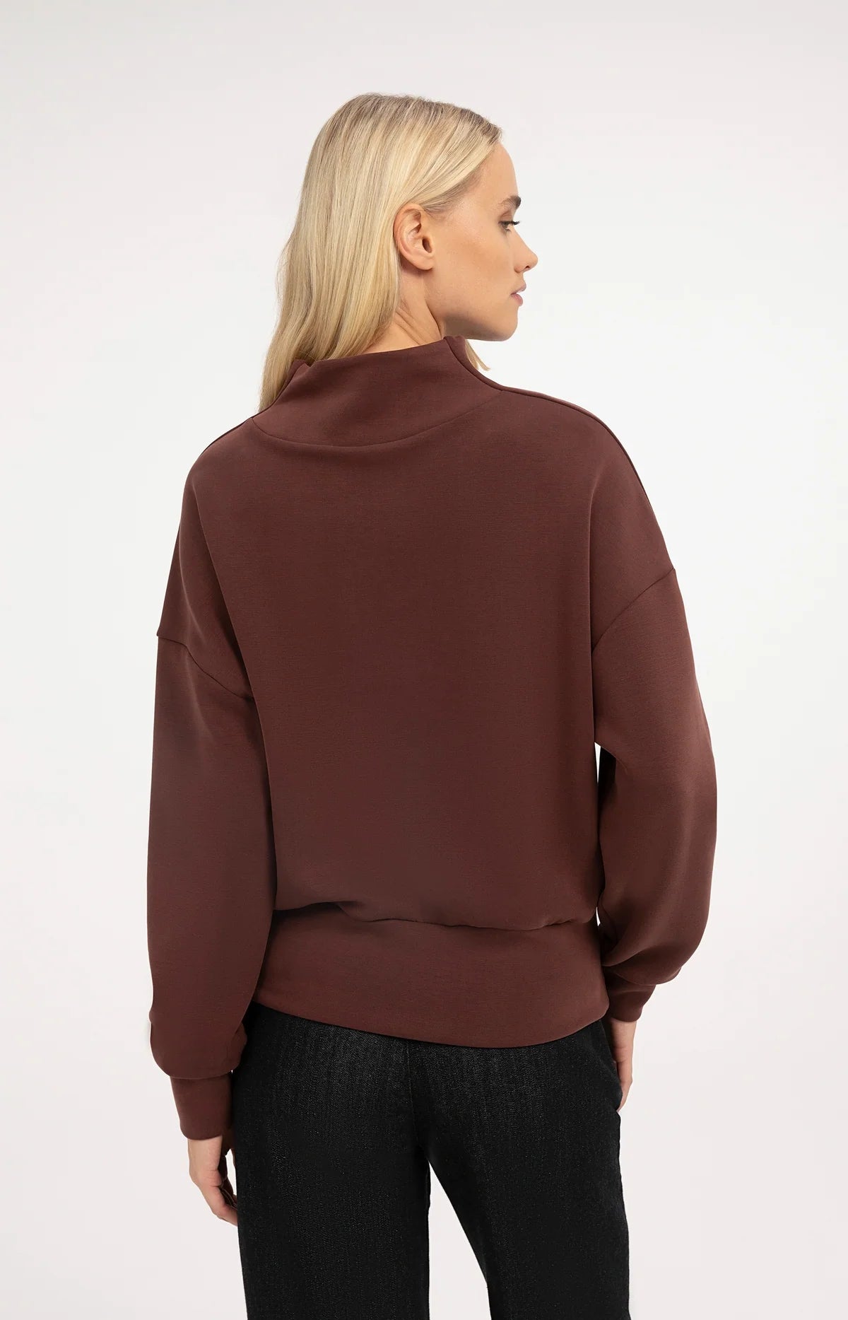 YAYA Sweatshirt with Drape Neck