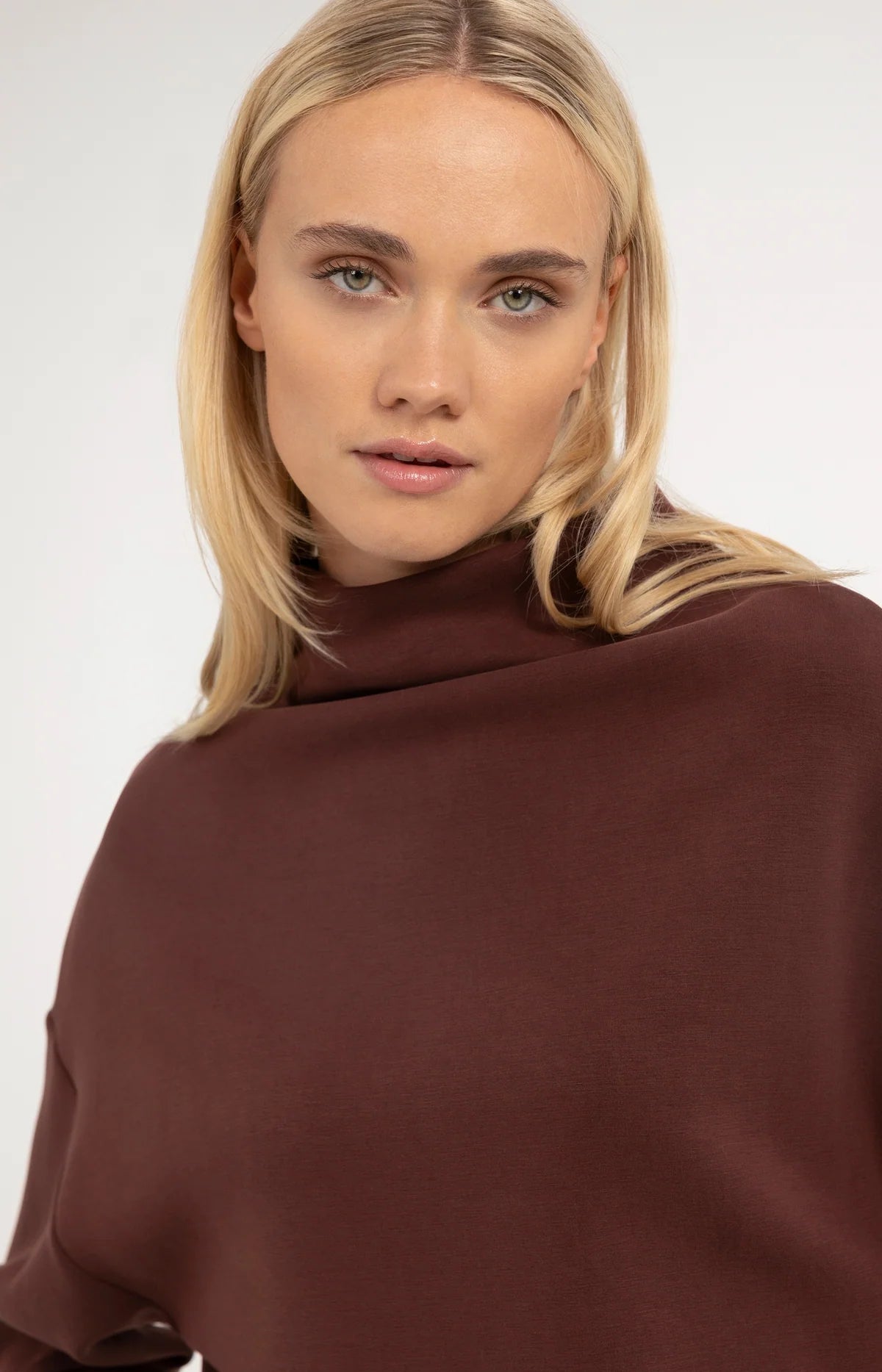 YAYA Sweatshirt with Drape Neck